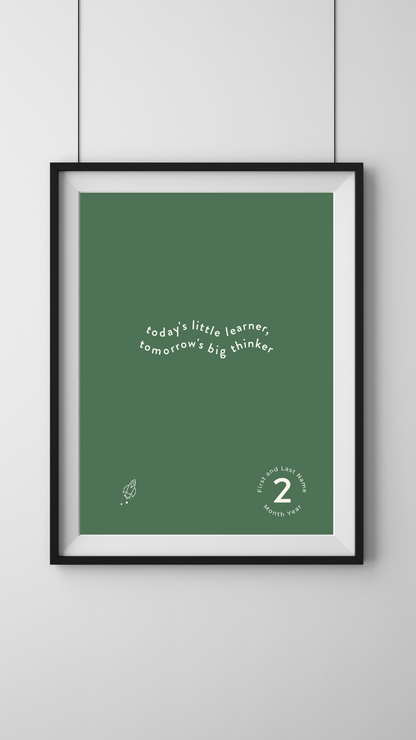 Learner & Thinker Quote Print