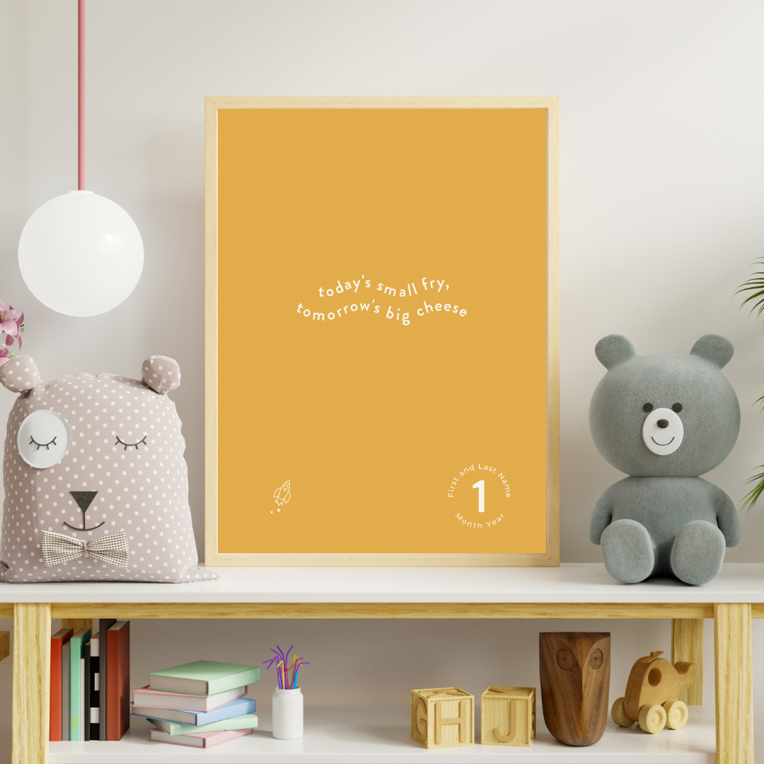 Small Fry, Big Cheese Quote Print