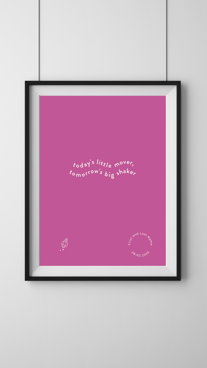 Mover & Shaker Quote Print