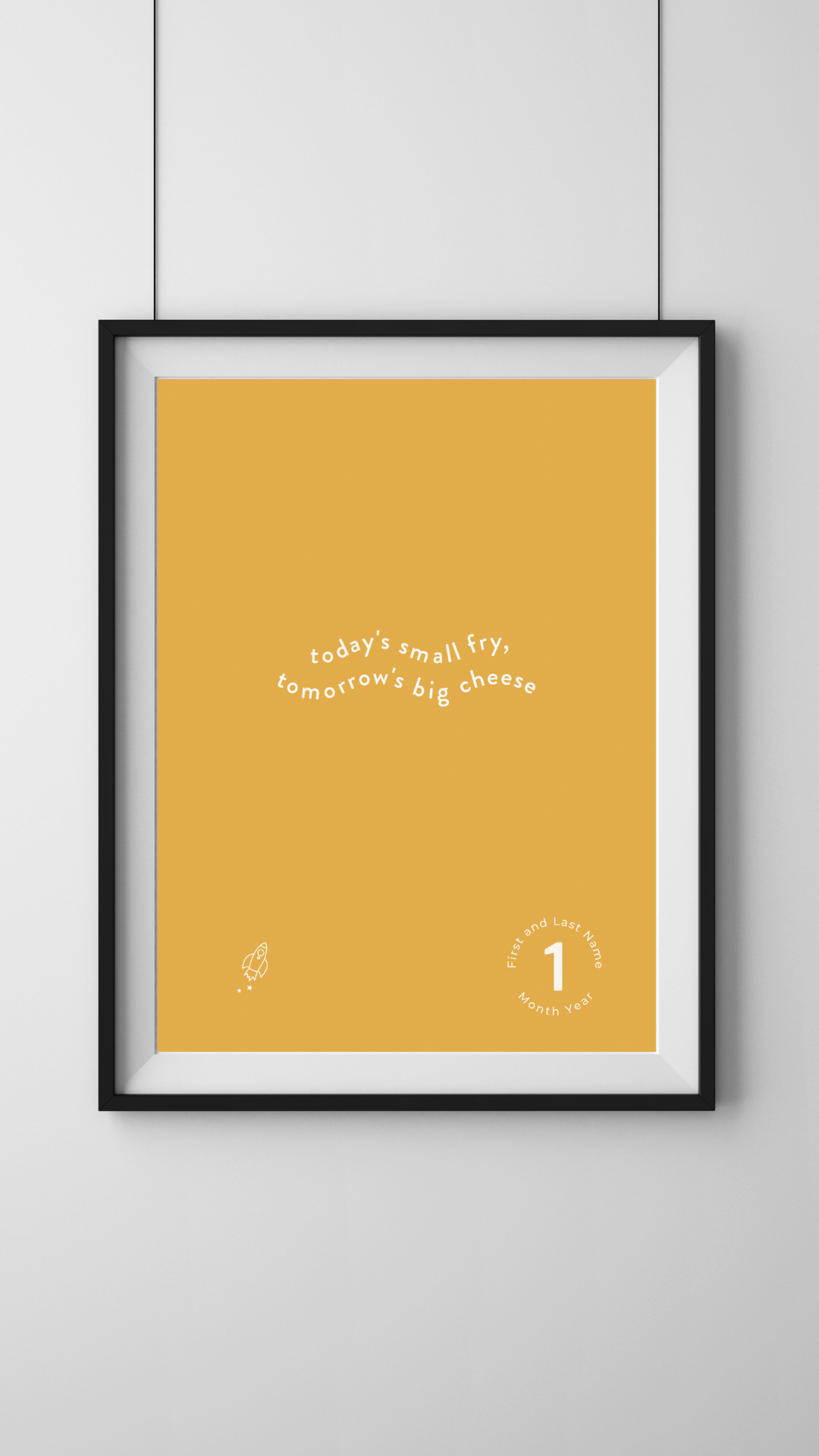 Small Fry, Big Cheese Quote Print