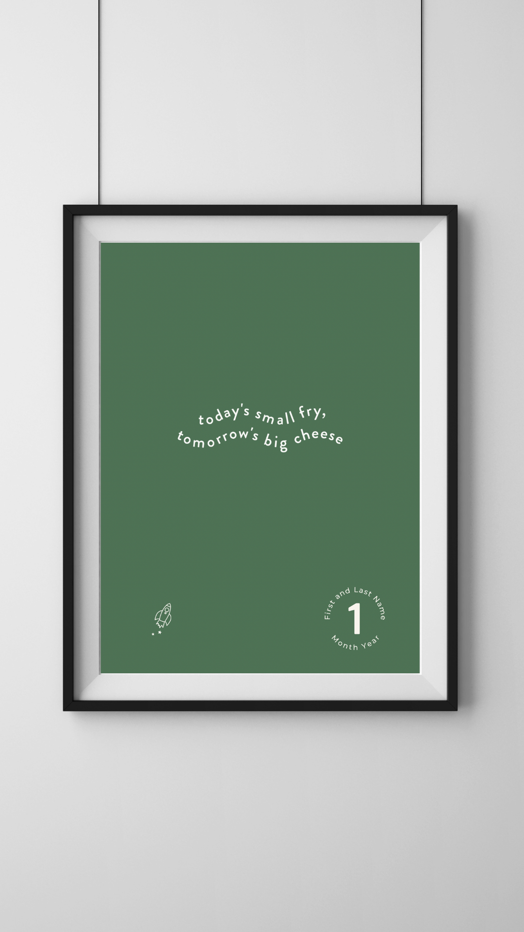 Small Fry, Big Cheese Quote Print